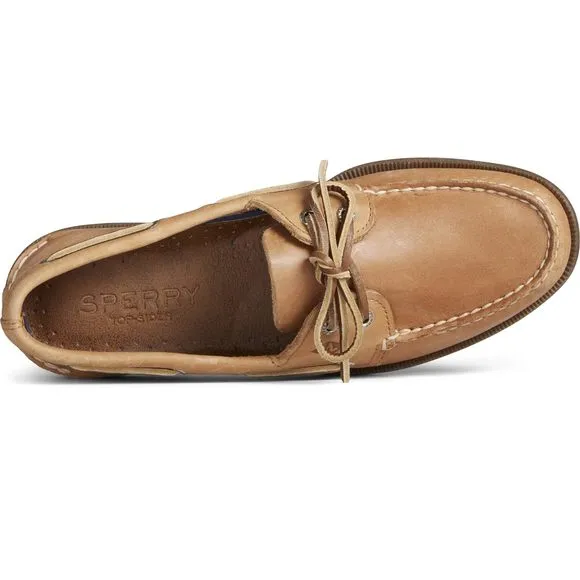 SPERRY MEN'S AUTHENTIC ORIGINAL 2-EYE BOAT SHOE, SAHARA, 10.5 M US