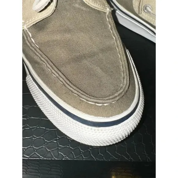 Sperry Men's Bahama II Boat Shoes Khaki/Oyster Size 8M