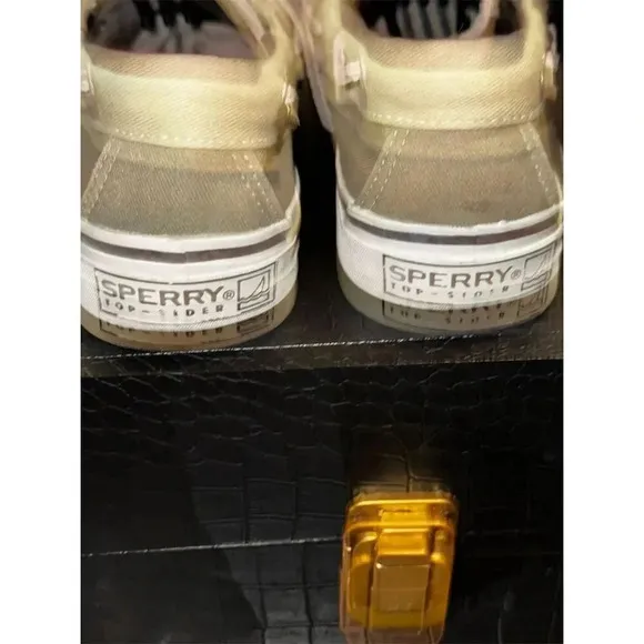 Sperry Men's Bahama II Boat Shoes Khaki/Oyster Size 8M