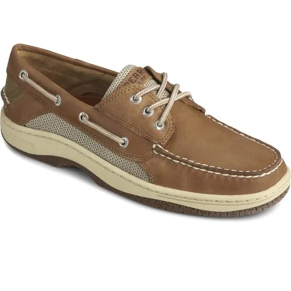 SPERRY MEN'S BILLFISH 3-EYE BOAT SHOE DARK TAN 12 M