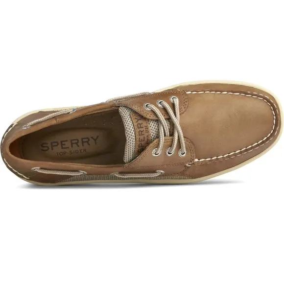 SPERRY MEN'S BILLFISH 3-EYE BOAT SHOE DARK TAN 12 M