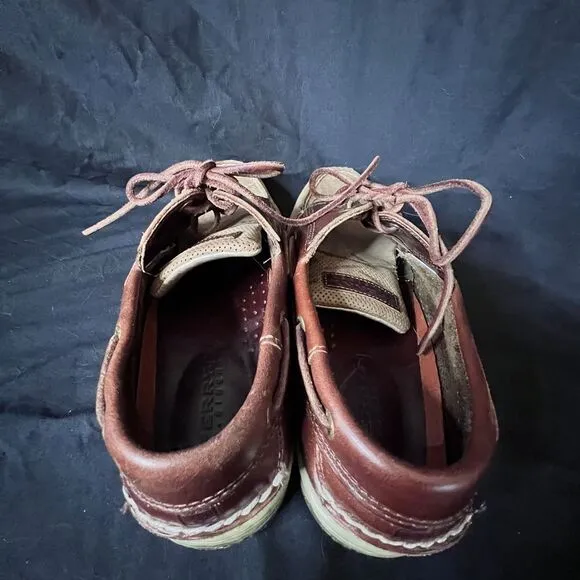 Sperry Men's 'Billfish' Boat Shoe 3‎ eye Clove/Amaretto Brown Leather Size 9.5