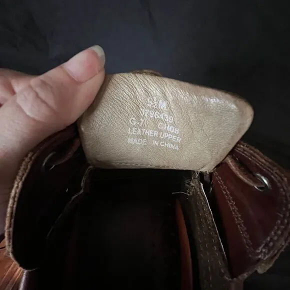 Sperry Men's 'Billfish' Boat Shoe 3‎ eye Clove/Amaretto Brown Leather Size 9.5