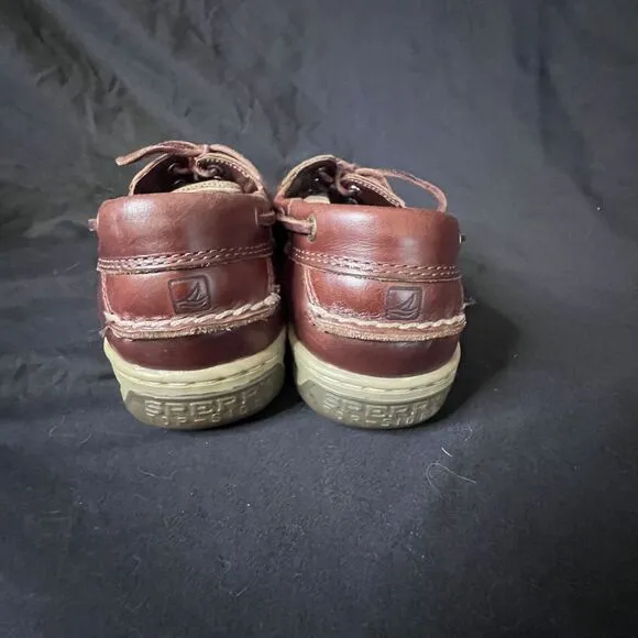 Sperry Men's 'Billfish' Boat Shoe 3‎ eye Clove/Amaretto Brown Leather Size 9.5