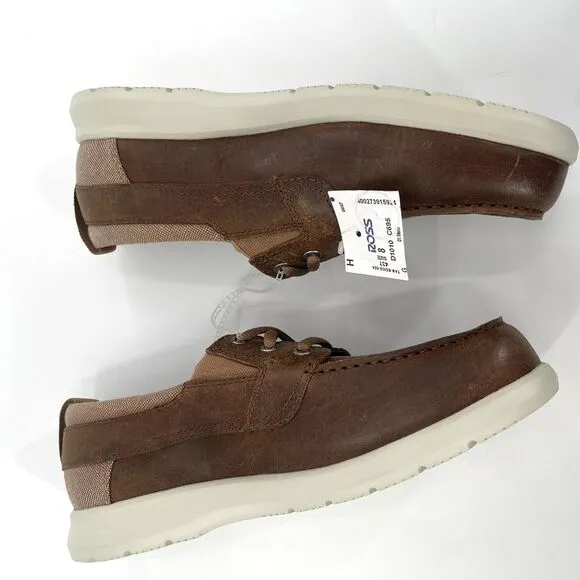 Sperry Men's Bowrider Plushstep Leather Boat Shoes Tan Sts25002 8 Wide