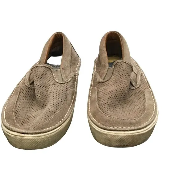 SPERRY MENS TAN TOP SIDER LEATHER UPPER SNEAKER SHOES SIZE 11.5