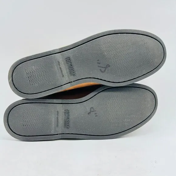 Sperry Shoes Mens 10.5 Brown Suede Loafer Boat Deck Top Sider Casual Moccasins
