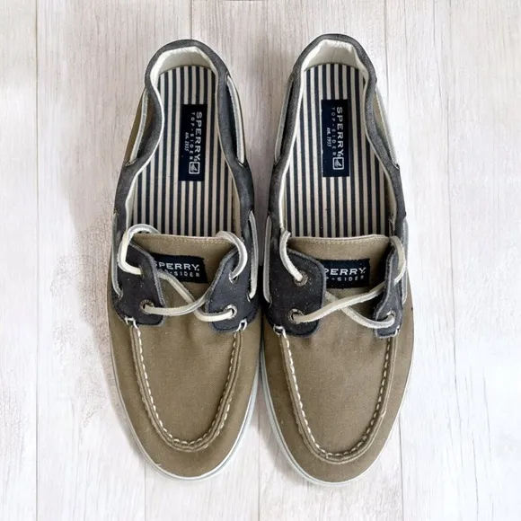 Sperry Top-Sider Bahama 2 Tone Canvas Mens Shoes Boat Shoes Size 11 NEW