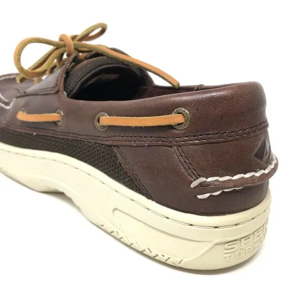 Sperry Top-Sider Billfish Leather Boat Shoes Mens Sz 11 Brown 3-Eye Lace up Moc