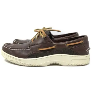 Sperry Top-Sider Billfish Leather Boat Shoes Mens Sz 11 Brown 3-Eye Lace up Moc