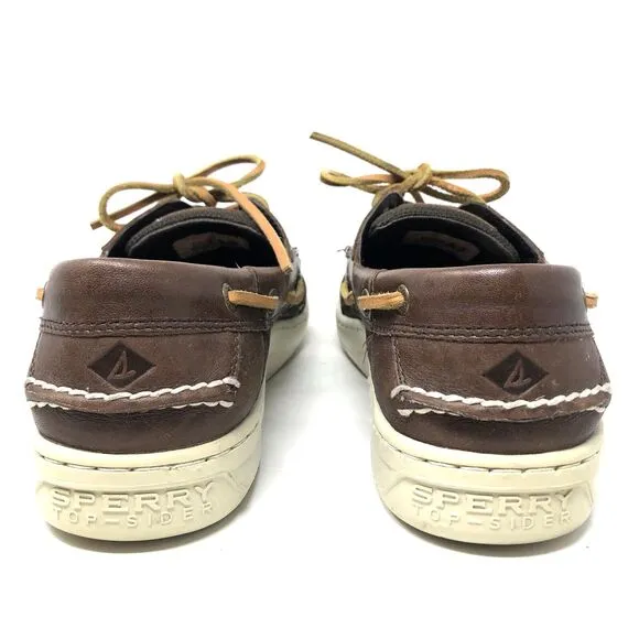 Sperry Top-Sider Billfish Leather Boat Shoes Mens Sz 11 Brown 3-Eye Lace up Moc