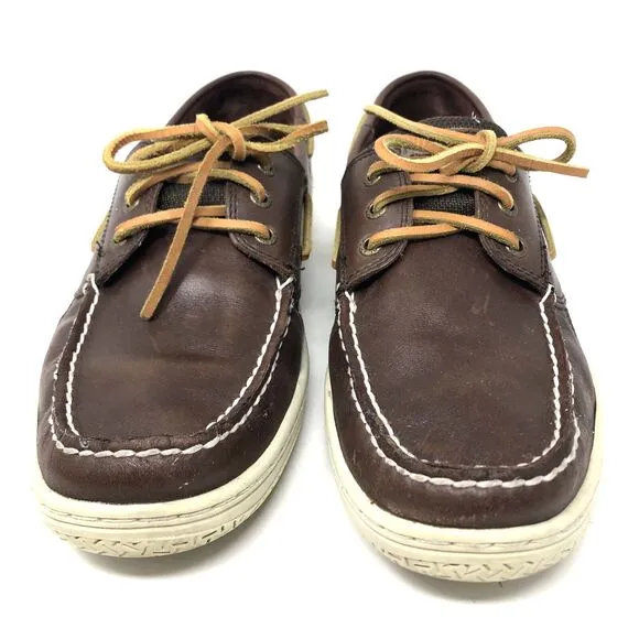 Sperry Top-Sider Billfish Leather Boat Shoes Mens Sz 11 Brown 3-Eye Lace up Moc