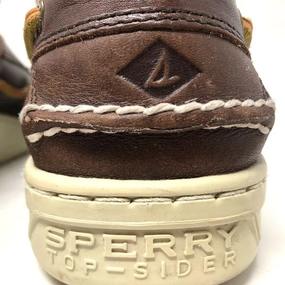 Sperry Top-Sider Billfish Leather Boat Shoes Mens Sz 11 Brown 3-Eye Lace up Moc