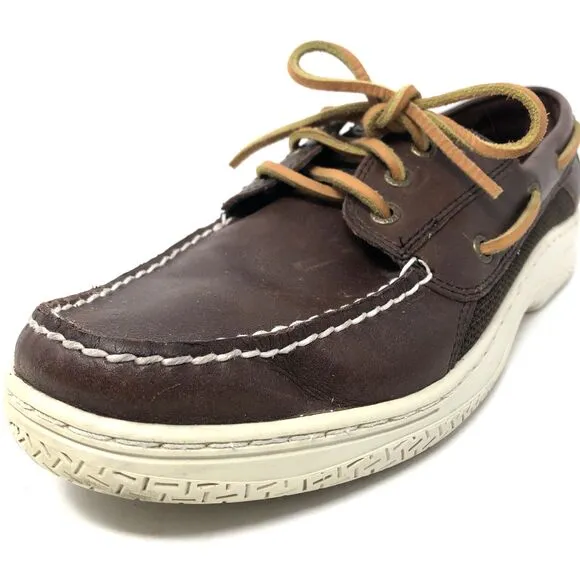 Sperry Top-Sider Billfish Leather Boat Shoes Mens Sz 11 Brown 3-Eye Lace up Moc