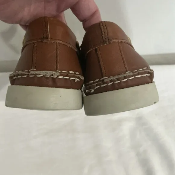 Sperry Top-Sider Boat Shoe Luggage Tan Leather Men's Size 10M