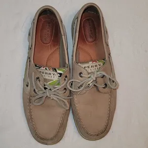 Sperry Top-Sider boat shoes leather upper slip on