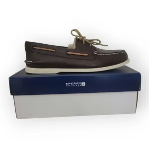 Sperry  Top-Sider Brown Leather 360 Lacing Authentic Original Boat Shoe 12W NIB
