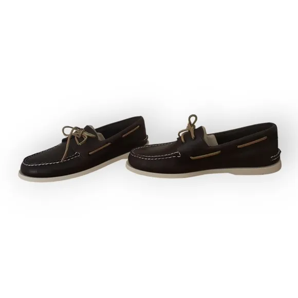 Sperry  Top-Sider Brown Leather 360 Lacing Authentic Original Boat Shoe 12W NIB