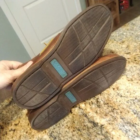 Sperry Top Sider Chukka Dock Boat Shoes Loafers Brown Leather Men's Size 11.5 M