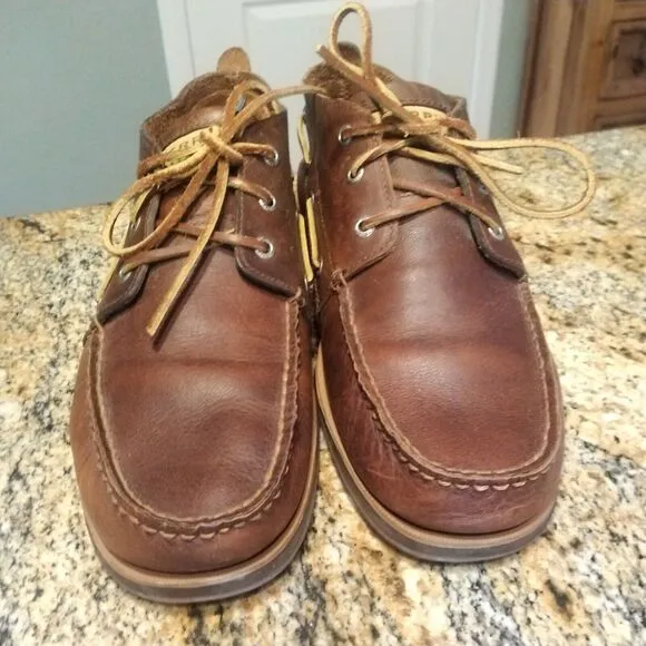 Sperry Top Sider Chukka Dock Boat Shoes Loafers Brown Leather Men's Size 11.5 M