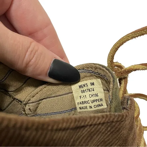 Sperry Top-Sider for J Crew Canvas Lace Up Boat Shoe