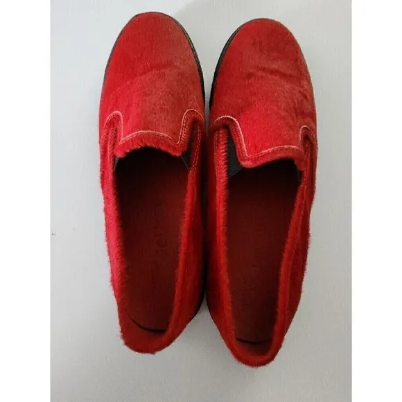 Sperry Top-Sider for Jeffrey of NYC Red Leather Loafers Boat Shoes Pony Sz 10