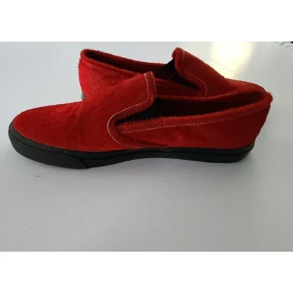 Sperry Top-Sider for Jeffrey of NYC Red Leather Loafers Boat Shoes Pony Sz 10