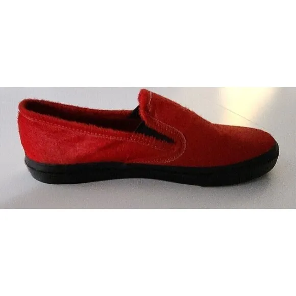 Sperry Top-Sider for Jeffrey of NYC Red Leather Loafers Boat Shoes Pony Sz 10