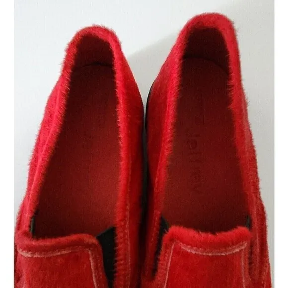 Sperry Top-Sider for Jeffrey of NYC Red Leather Loafers Boat Shoes Pony Sz 10