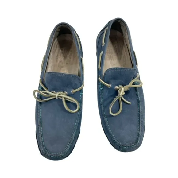 Sperry Top Sider Gold Cup Navy Blue Leather Moccasin Loafer Boat Shoes Size 13