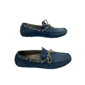 Sperry Top Sider Gold Cup Navy Blue Leather Moccasin Loafer Boat Shoes Size 13