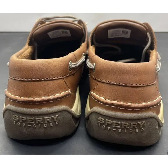 Sperry Top-Sider Intrepid 2 Eye Brown Leather Boat Shoes Mens 10 Fast Shipping