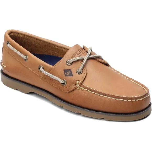 Sperry Top-Sider Leeward 2 Eye Boat Shoe Sahara Tan Size 12 Old Money Preppy