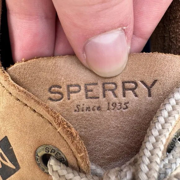 Sperry Top-Sider Leeward 2 Eye Boat Shoe Sahara Tan Size 12 Old Money Preppy