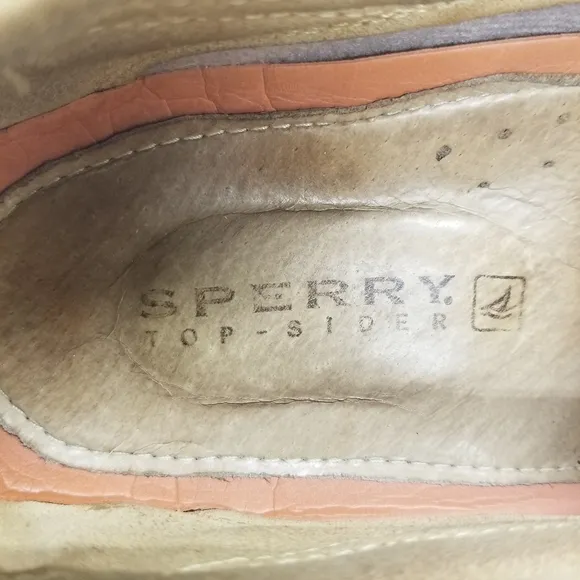 Sperry Top-Sider Men Sz 14M Boat Shoes Billfish 2 Tone Tan Beige Leather