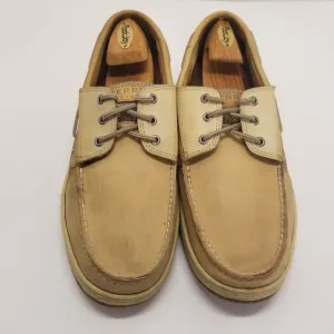 Sperry Top-Sider Men Sz 14M Boat Shoes Billfish 2 Tone Tan Beige Leather