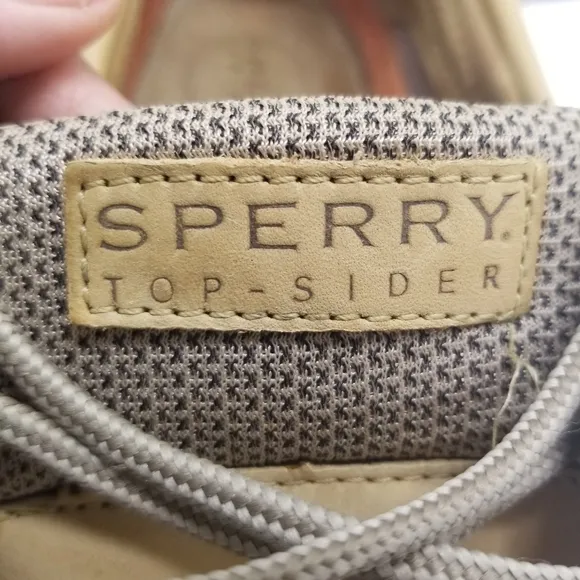 Sperry Top-Sider Men Sz 14M Boat Shoes Billfish 2 Tone Tan Beige Leather