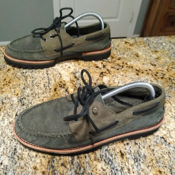 Sperry Top Sider Men's 3-Eye Leather Boat Shoes Vibram Sole STS23889 Size 9M