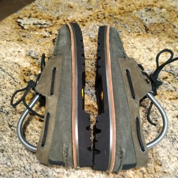Sperry Top Sider Men's 3-Eye Leather Boat Shoes Vibram Sole STS23889 Size 9M