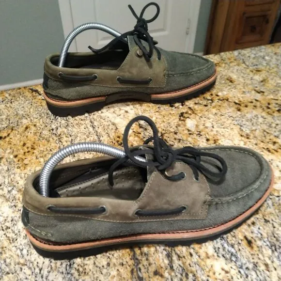 Sperry Top Sider Men's 3-Eye Leather Boat Shoes Vibram Sole STS23889 Size 9M