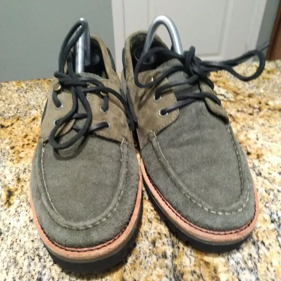 Sperry Top Sider Men's 3-Eye Leather Boat Shoes Vibram Sole STS23889 Size 9M