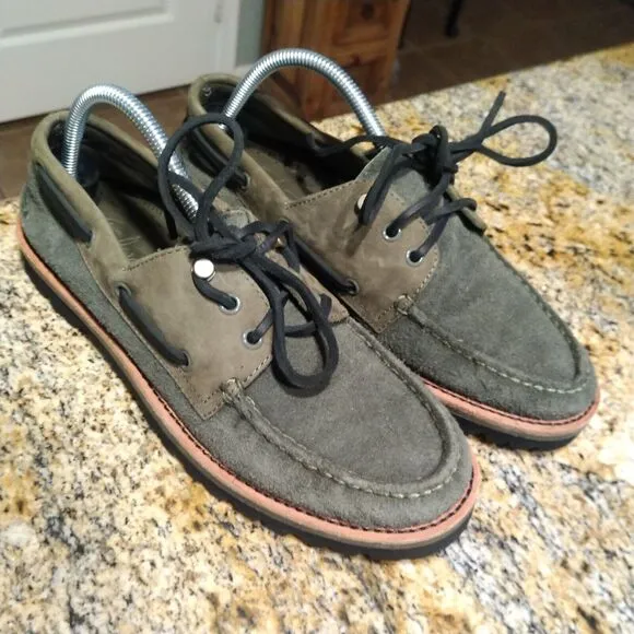 Sperry Top Sider Men's 3-Eye Leather Boat Shoes Vibram Sole STS23889 Size 9M