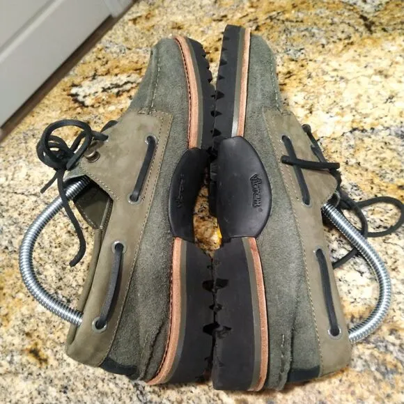 Sperry Top Sider Men's 3-Eye Leather Boat Shoes Vibram Sole STS23889 Size 9M