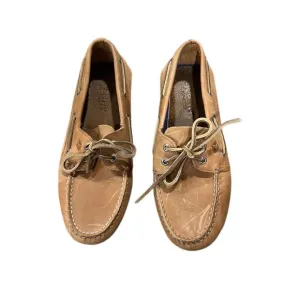 Sperry Top-Sider Men's Authentic Original Brown Leather  Boat Shoes 10 M