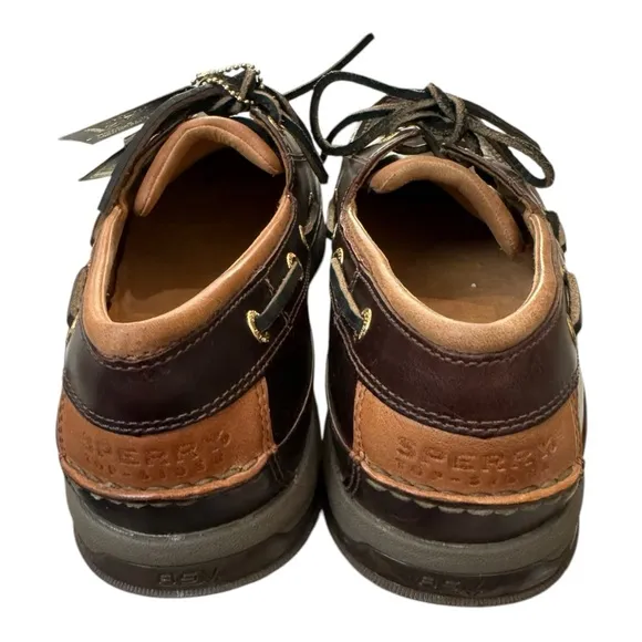 Sperry Top-Sider Men's Gold Boat ASV Amaretto Leather Loafers Boat Shoes 8.5