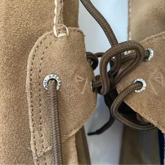 Sperry Top-Sider Mens Leeward Boat Shoe Tan Leather Size 13