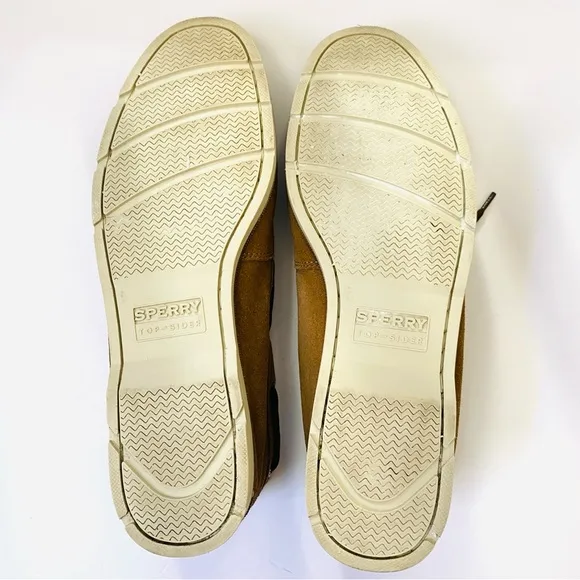 Sperry Top-Sider Mens Leeward Boat Shoe Tan Leather Size 13