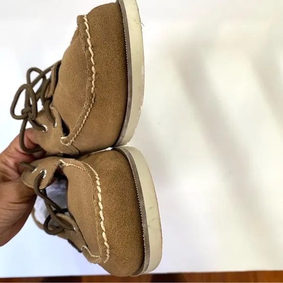 Sperry Top-Sider Mens Leeward Boat Shoe Tan Leather Size 13