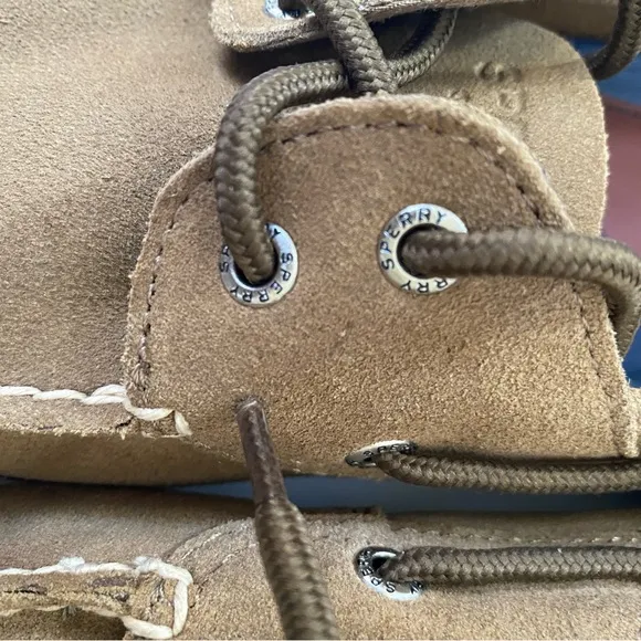 Sperry Top-Sider Mens Leeward Boat Shoe Tan Leather Size 13