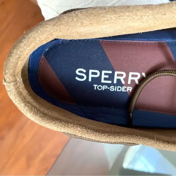 Sperry Top-Sider Mens Leeward Boat Shoe Tan Leather Size 13